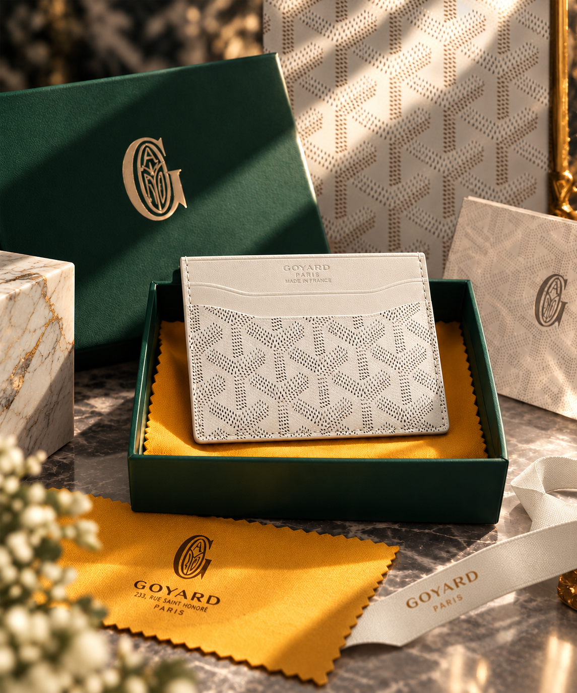 Goyard Wallet — White